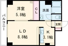 Le ciel常磐の間取り画像