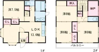 岐阜市正木貸家の間取り画像