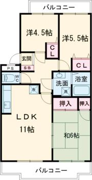 グランパール八千代の間取り画像