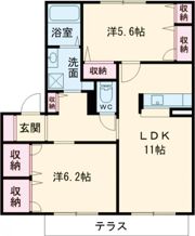 アデアコートB棟の間取り画像