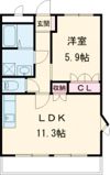 ウエストヒルズの間取り画像