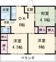 浜町マンションの間取り画像