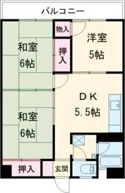 ロイヤルマンション大牟田の間取り画像