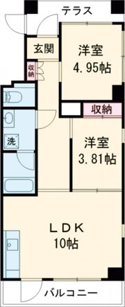 ア･ラコント 北棟の間取り画像