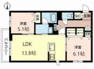 シャーメゾン 新上小阪の間取り画像