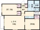プラセール桔梗Ⅱの間取り画像