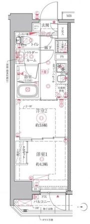 クレイシアIDZ川崎の間取り画像