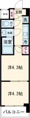 エステムコート京都千雅邸の間取り画像