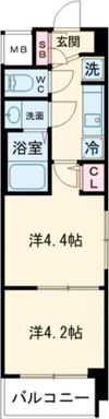 エステムコート京都千雅邸の間取り画像