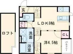 CB和白オーシャンリゾートの間取り画像