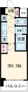 エステムコート京都千雅邸の間取り画像