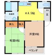 若林コーポの間取り画像
