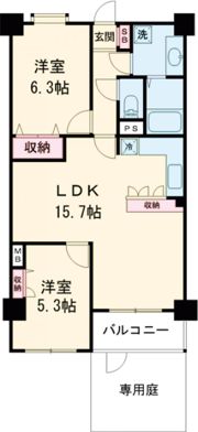 セントエルモ河辺の間取り画像