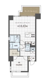 Ropponmatsu View Apartmentの間取り画像