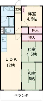 サンハイツ土山の間取り画像