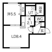 ALPHA中島公園の間取り画像