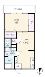 クラウンビル吉田の間取り画像