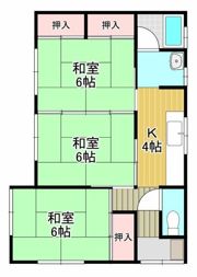 十三塚貸家の間取り画像