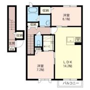 イーストハピネスの間取り画像