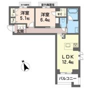 グランパティオ梶ヶ谷の間取り画像