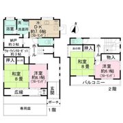 岸町一丁目戸建の間取り画像