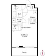CRESCENT COURTの間取り画像