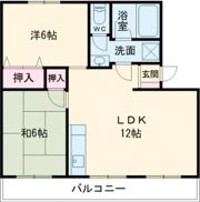 高洲マンションの間取り画像