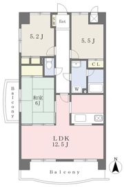 セントラルパーク土居田の間取り画像