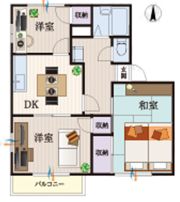 b'CASA京成臼井Ⅲre-born C棟の間取り画像