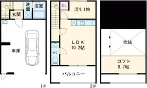 R＋ガレージの間取り画像