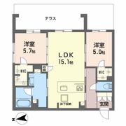 シャーメゾン ブルーム 楠葉の間取り画像