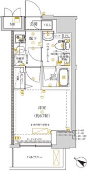 クラリッサ新川崎の間取り画像