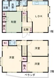 川下町戸建 4LDKの間取り画像
