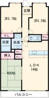 グランシャリオの間取り画像