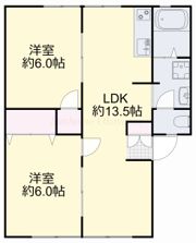 コーポ赤坂の間取り画像