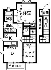 シャーメゾンプレミアムAの間取り画像