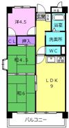 ファミールハイツの間取り画像