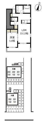 クラウンフィールドN Aの間取り画像