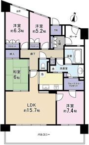 ライオンズガーデンシティ南町田の間取り画像