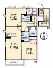 ボヌールⅠの間取り画像