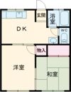 浦ハイツの間取り画像