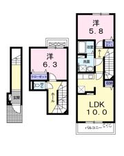 スターカレントⅢの間取り画像