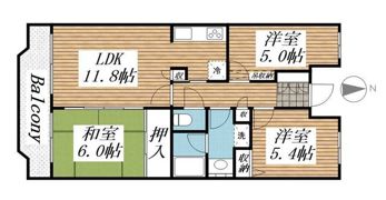 クレールメゾンの間取り画像
