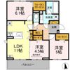 Maison Amie Aの間取り画像