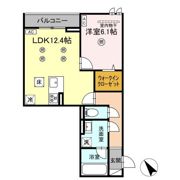 D-resena中央の間取り画像