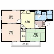 フレグランスUnuma Dの間取り画像