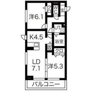 HOURAI(ホウライ)マンションの間取り画像
