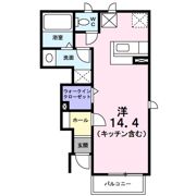 ベニール天神Aの間取り画像