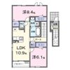 アライブ北平岡の間取り画像