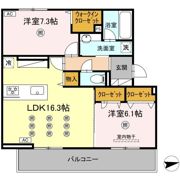 (仮称)D-ROOM新池 B棟の間取り画像